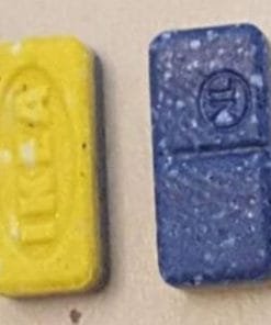 Blue and Yellow IKEA MDMA tablets – 220mg empathogen (50-count)