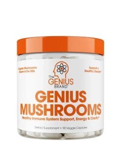 Genius Mushrooms – Lion’s Mane, Cordyceps, Reishi Capsules – Brain & Immune Support Supplement