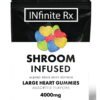 INfinite Rx Shroom Infused Albino Penis Envy Edition Large Heart Gummies Edibles (4000mg) - Magic Psychedelics