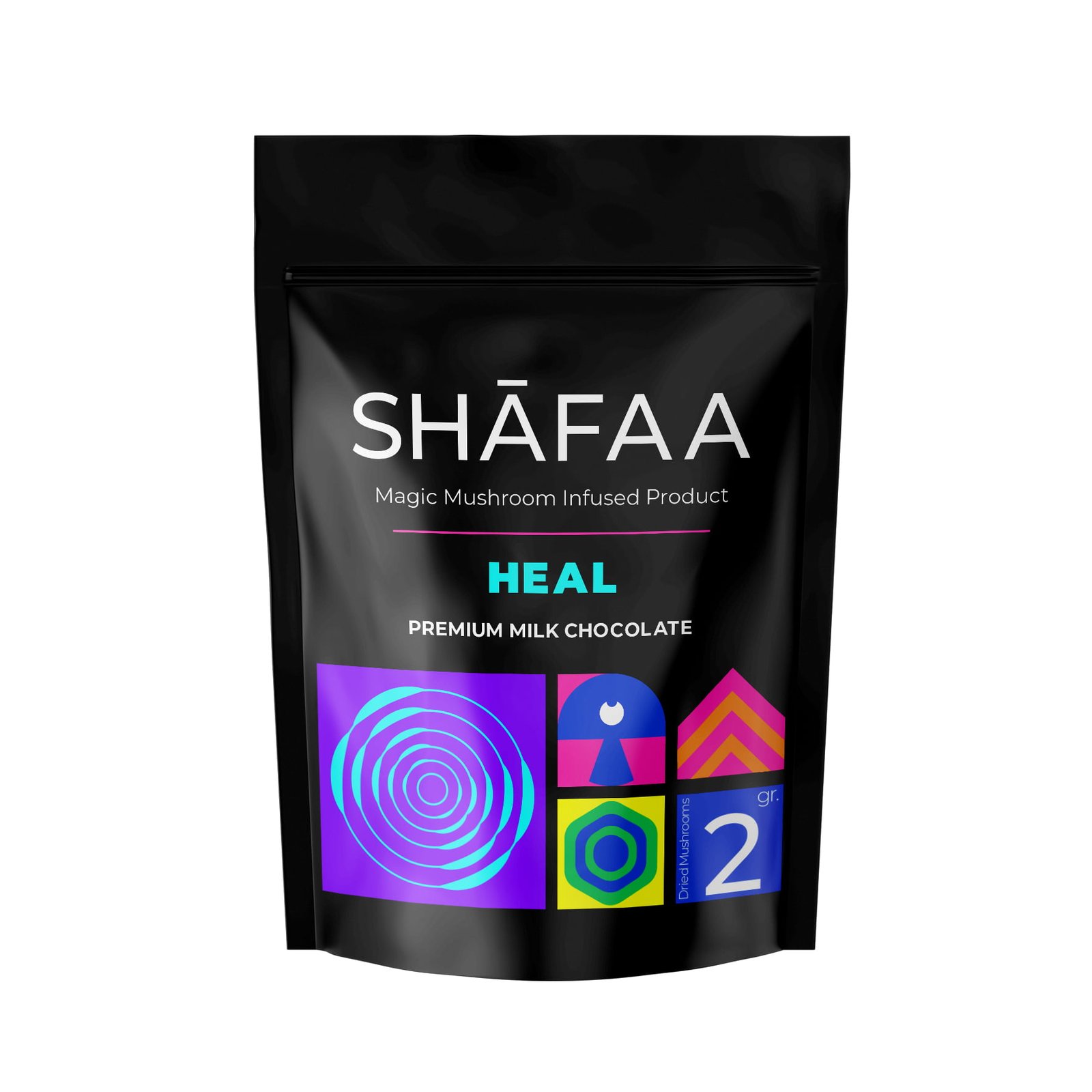 Shafaa Macrodosing Magic Mushroom Milk Chocolate Edibles - Magic Psychedelics Shafaa Macrodosing Magic Mushroom Milk Chocolate Edibles - Magic Psychedelics